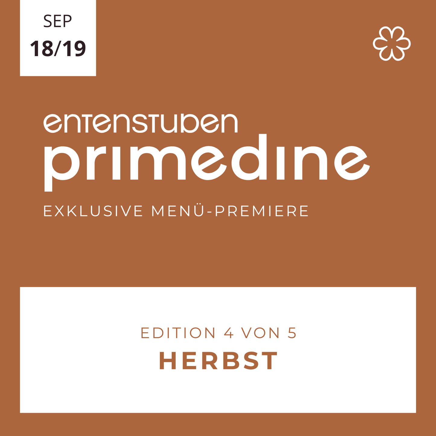 Primedine Herbst-Edition 18.09 und 19.09.26