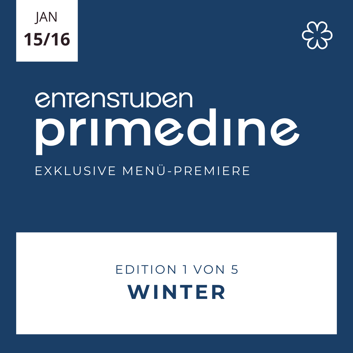 Primedine Winter-Edition 15.01 und 16.01.27