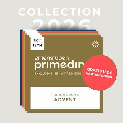 Primedine 2026 Collection: Alle 5 Termine + Gratis 150€ Wertgutschein