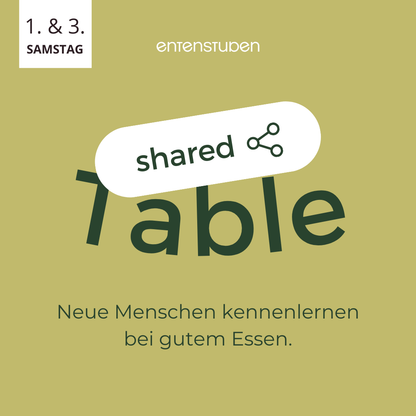 Shared Table - Kulinarischer Abend am 8er Tisch