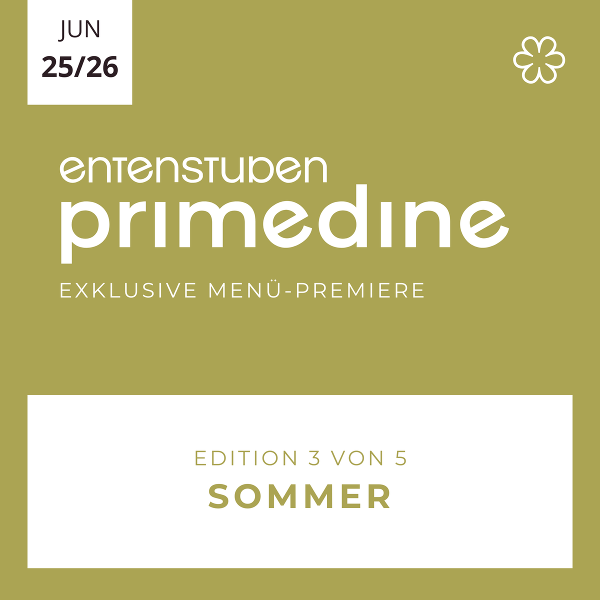 Primedine Sommer-Edition 25.06 und 26.06.27